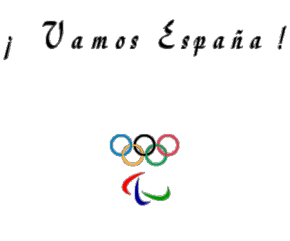 Juegos Olímpicos Vamos España Spagnolo Messagi 