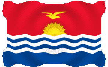 Welligkeit Kiribati Ozeanien Fahnen 