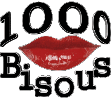 1000 Kisses French Messages 