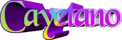 Cayetano C MASCHIO - Spagna Nome 