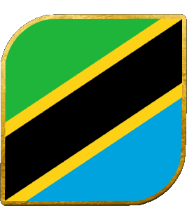 Carré Tanzanie Afrique Drapeaux 