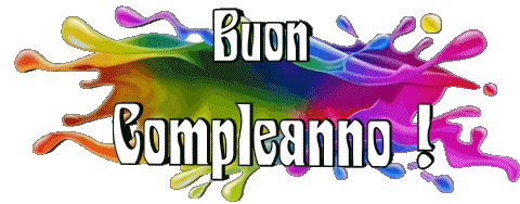 012 Transparenter Hintergrund Astratto - Geometrico Buon Compleanno Italienisch Nachrichten 