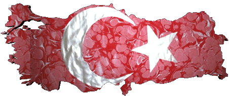 Carte Turquie Asie Drapeaux 