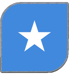 Quadrato Somalia Africa Bandiere 