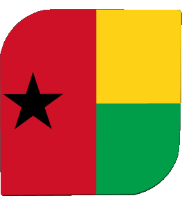 Carré Guinée Bissau Afrique Drapeaux 