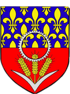 Blason-Blason Seine Saint Denis 93 Départements - Villes France Drapeaux 