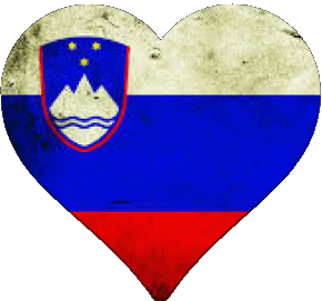 Cuore Slovenia Europa Bandiere 