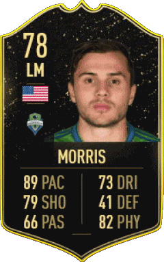 Jordan Morris U S A F I F A - Giocatori carte Videogiochi Multimedia 