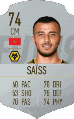 Romain Saïss Maroc F I F A - Joueurs Cartes Jeux Vidéo Multi Média 