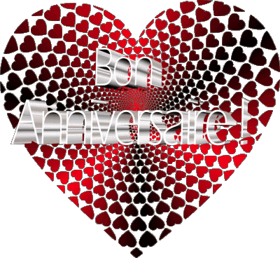 006 Coeur Bon Anniversaire Francese Messagi 