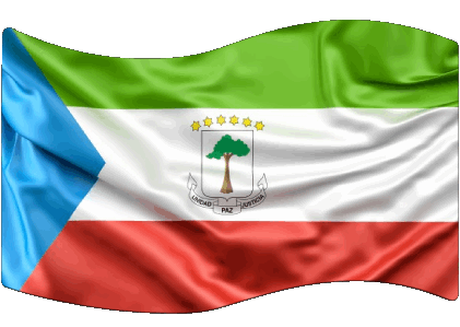 Rectángulo Guinea Ecuatorial África Banderas 