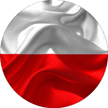 Rond Pologne Europe Drapeaux 