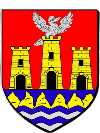 Blason-Blason LOURDES 65 Départements - Villes France Drapeaux 