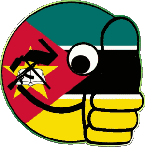 Smiley - OK Mozambique Africa Flags 