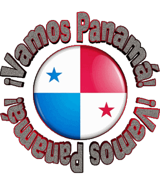 Bandera Vamos Panamá Español Mensajes 