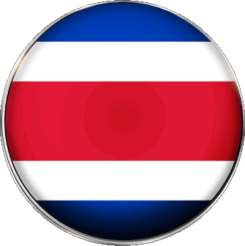 Rond Costa Rica Amériques Drapeaux 