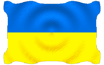 Welligkeit Ukraine Europa Fahnen 