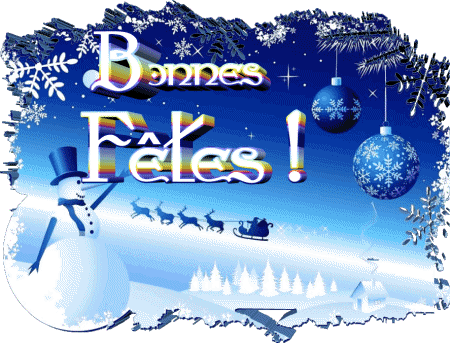 Serie 19 Bonnes Fêtes (Noël) Französisch Nachrichten 