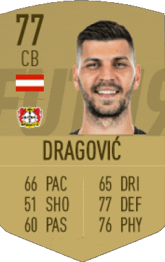 Aleksandar Dragovic Österreich F I F A - Karten Spieler Videospiele Multimedia 
