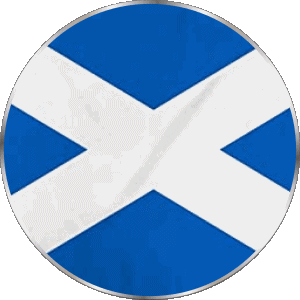 Runde Schottland Europa Fahnen 