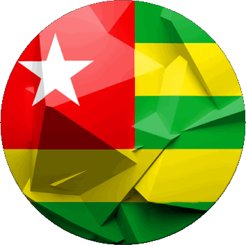 Rond Togo Afrique Drapeaux 