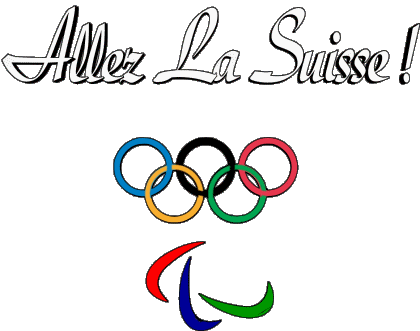 Jeux Olympiques Allez La Suisse Francese Messagi 