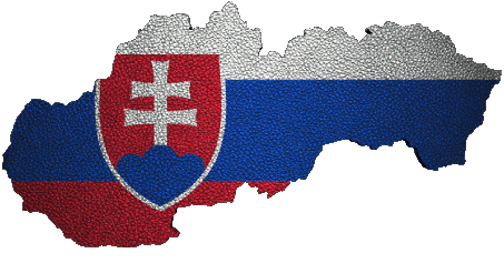 Map Slovakia Europe Flags 