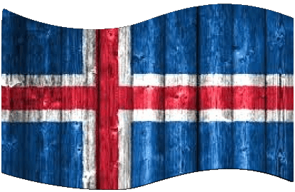 Rectangle Islande Europe Drapeaux 