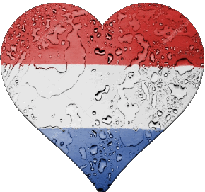 Cuore Paesi Bassi Europa Bandiere 