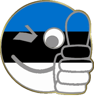 Smiley - OK Estonia Europa Banderas 