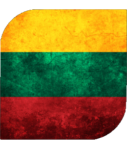 Quadrato Lituania Europa Bandiere 