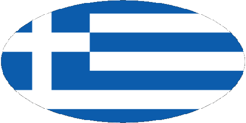 Oval Greece Europe Flags 