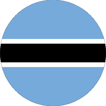 Verschiedene Botswana Afrika Fahnen 