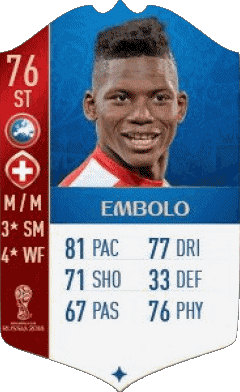 Breel Embolo Suiza F I F A - Jugadores  cartas Vídeo Juegos Multimedia 