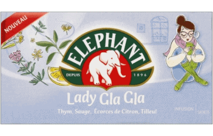 Lady Gla Gla-Lady Gla Gla Eléphant Tee - Aufgüsse Getränke 