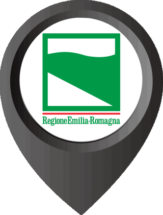 Perno di posizione Emilia-Romagna Italia Europa Bandiere 