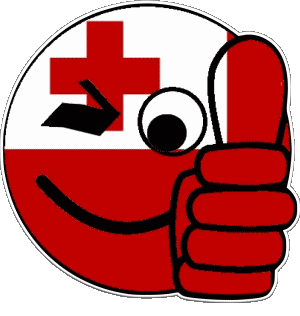 Smiley - OK Tonga Océanie Drapeaux 