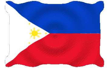 Ondulation Philippines Asie Drapeaux 