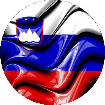 Tondo Slovenia Europa Bandiere 