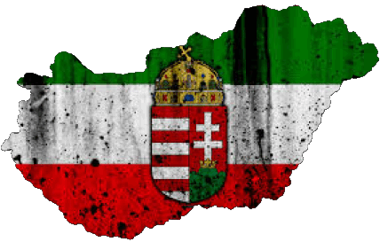 Carte Hongrie Europe Drapeaux 