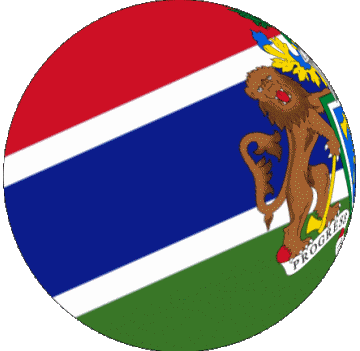 Sphere - Cube Gambie Afrique Drapeaux 