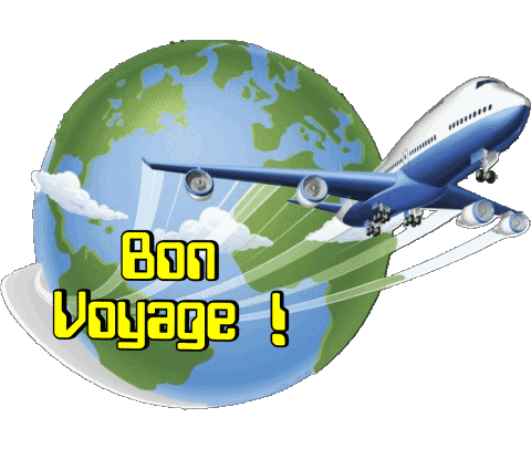 06 Fond Transparent Bon Voyage French Messages 