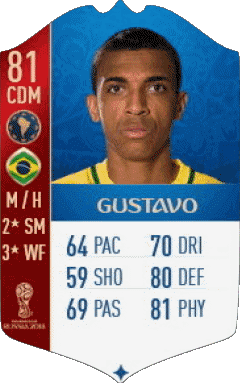 Luiz Gustavo Dias Brazil F I F A - Card Players Video Games Multi Media 