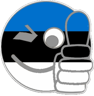 Smiley - OK Estonie Europe Drapeaux 