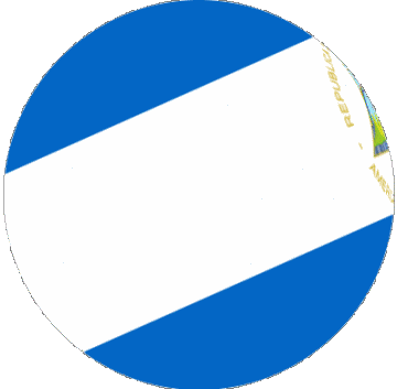 Sphere - Cube Nicaragua America Flags 