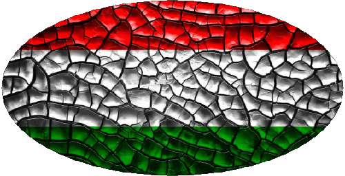 Oval Hungary Europe Flags 