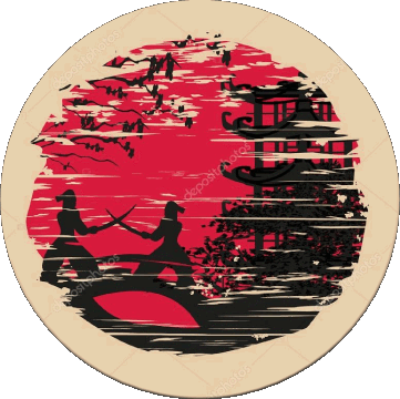 Rond Japon Asie Drapeaux 