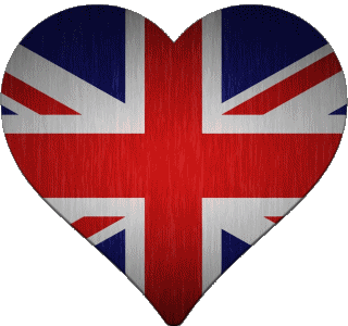 Heart UK Europe Flags 