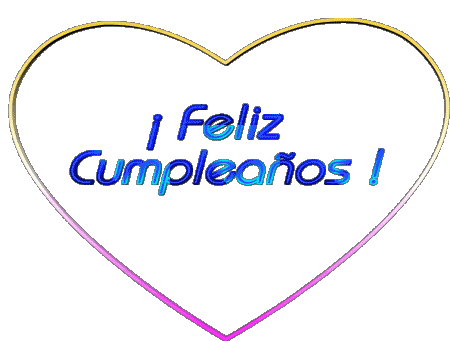 001 Corazón Feliz Cumpleaños Spanisch Nachrichten 