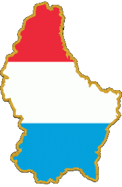 Map Luxembourg Europe Flags 